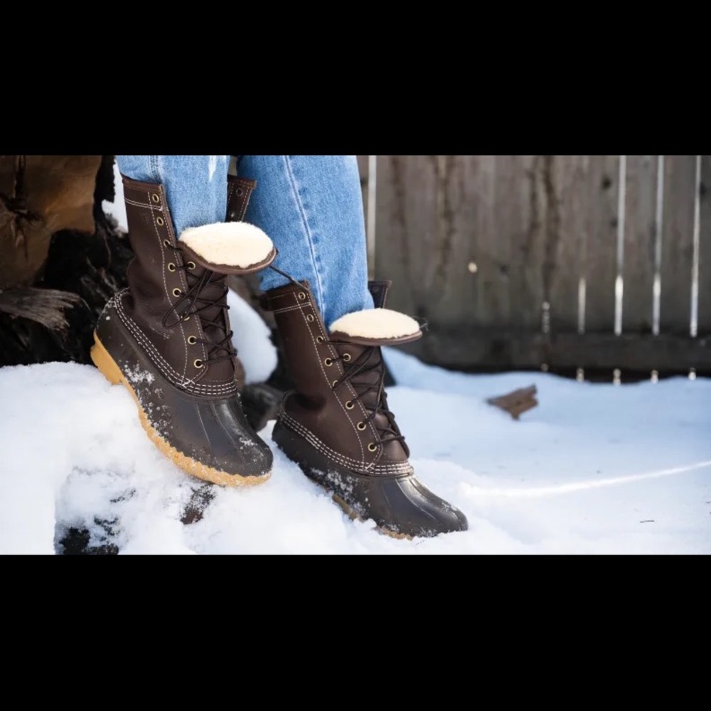 LL Bean shearling lined boot